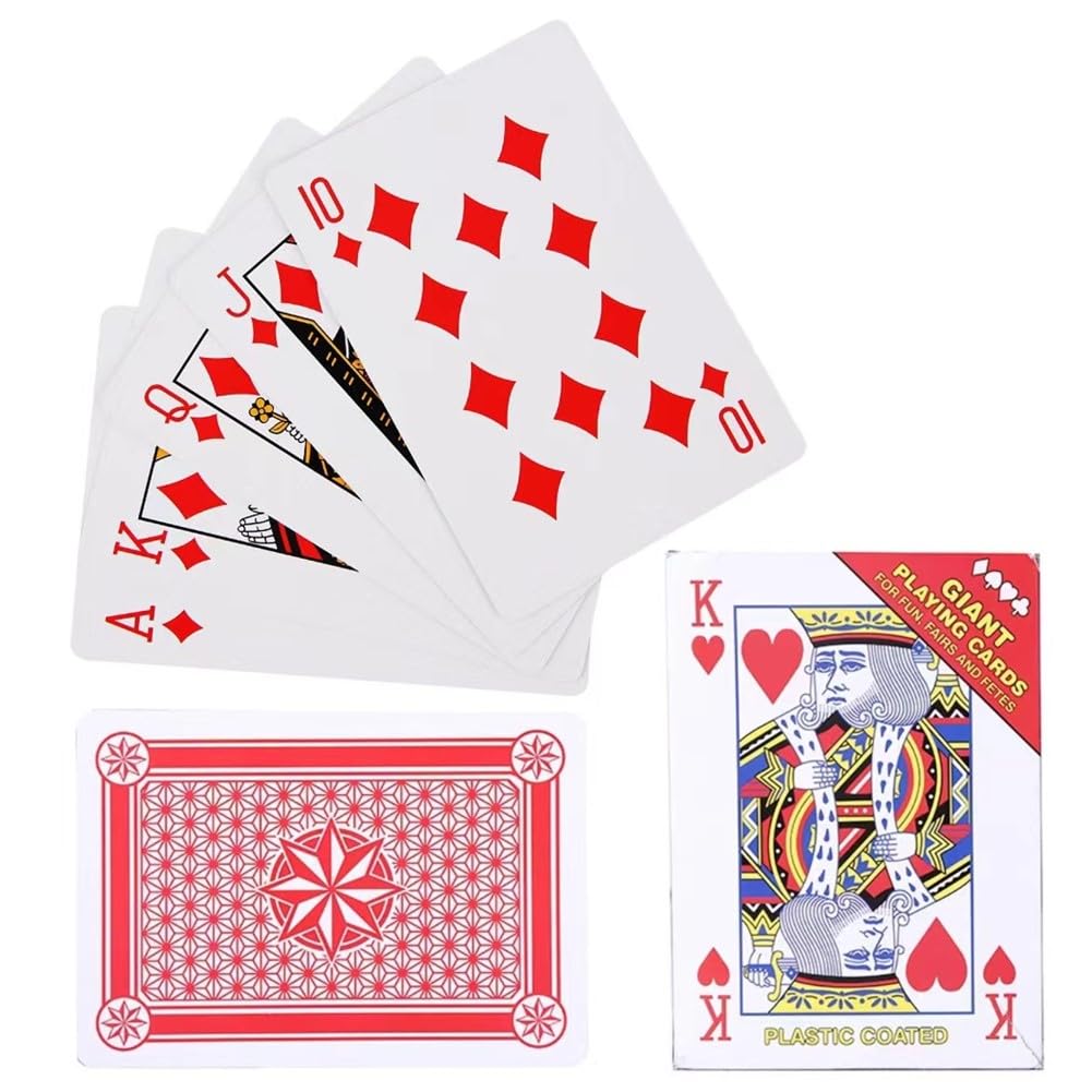 Amazon.com: DKAOVH Jumbo Playing Cards, Oversized Playing Cards